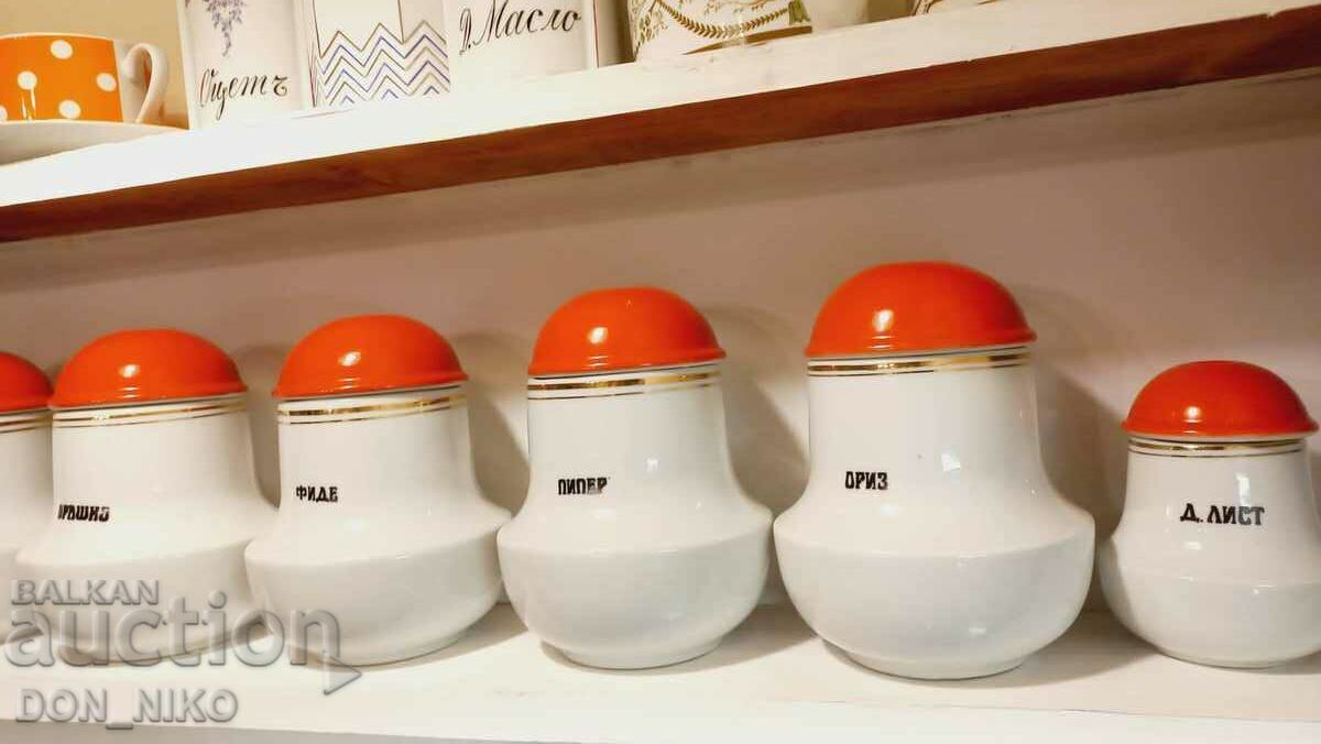 Porcelain Spice Jars