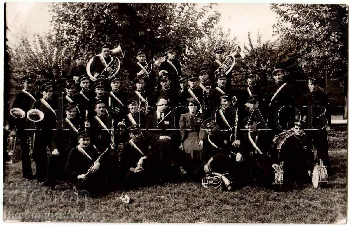 1940 FOTO VECHE ORCHESTRA SCOALA PAVLIKENI G029