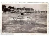 SMALL OLD PHOTO SEA WATER WHEEL G041