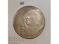 Сребърен медал 9,999 15гр 1976г Конрад Аденауер