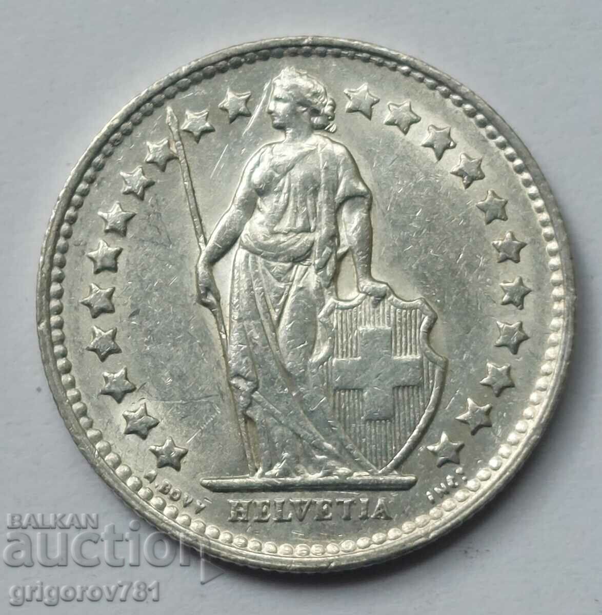 Ασημένιο φράγκο 1/2 Ελβετία 1952 Β - Ασημένιο νόμισμα #106 με τιμή € 3.83 | 7.49 BGN