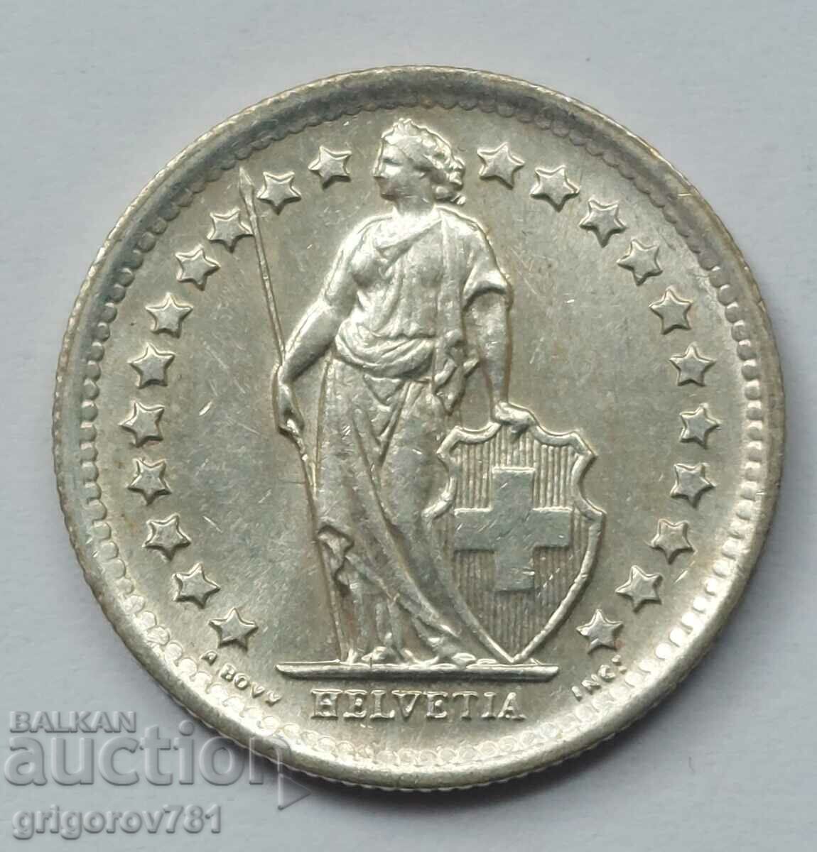 1/2 франк сребро Швейцария 1966 B - сребърна монета #107 с цена € 3.83 | 7.49 лв.