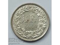 1/2 Franc Argint Elveția 1964 B - Monedă de argint #111