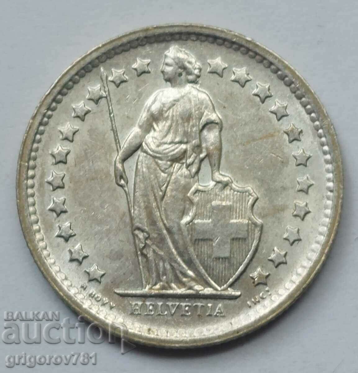 1/2 Franc Argint Elveția 1965 B - Monedă de argint #112 cu preț € 3.83 | 7.49 BGN