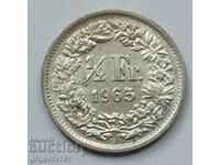 1/2 франк сребро Швейцария 1965 B - сребърна монета #112