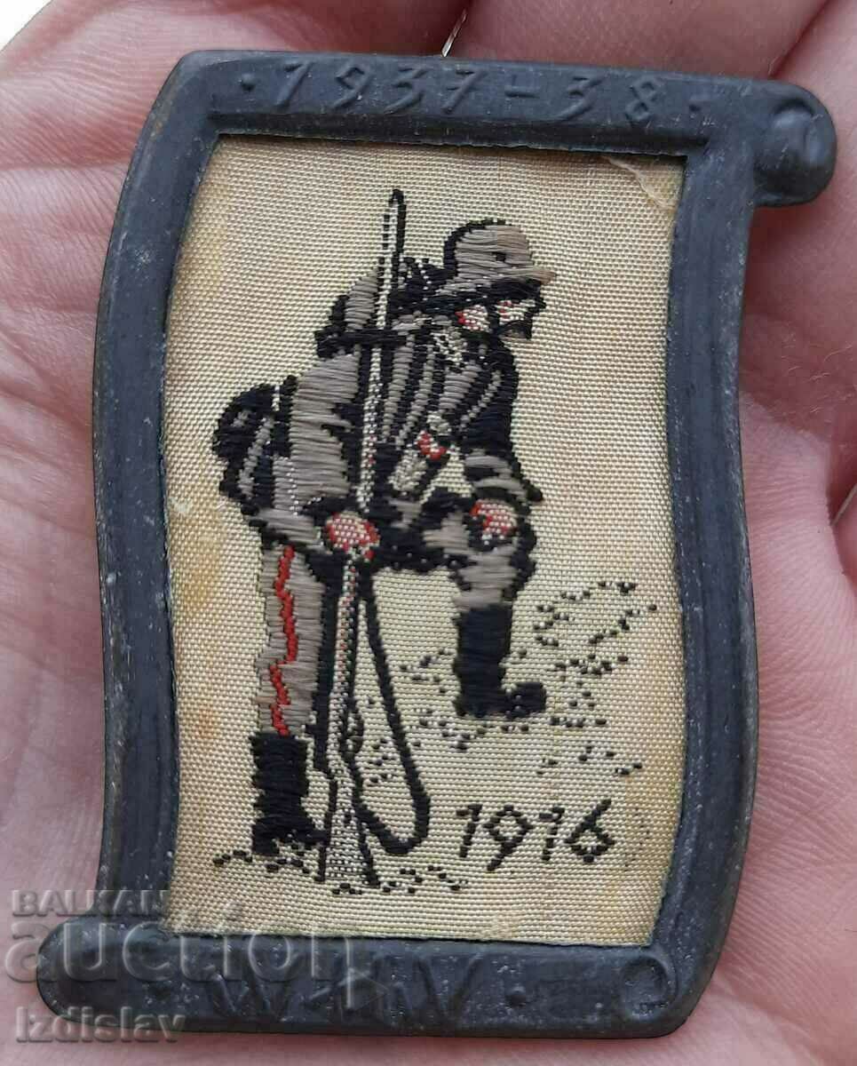 Rare Nazi Winterhifswerk Donation Badge 1937-1938