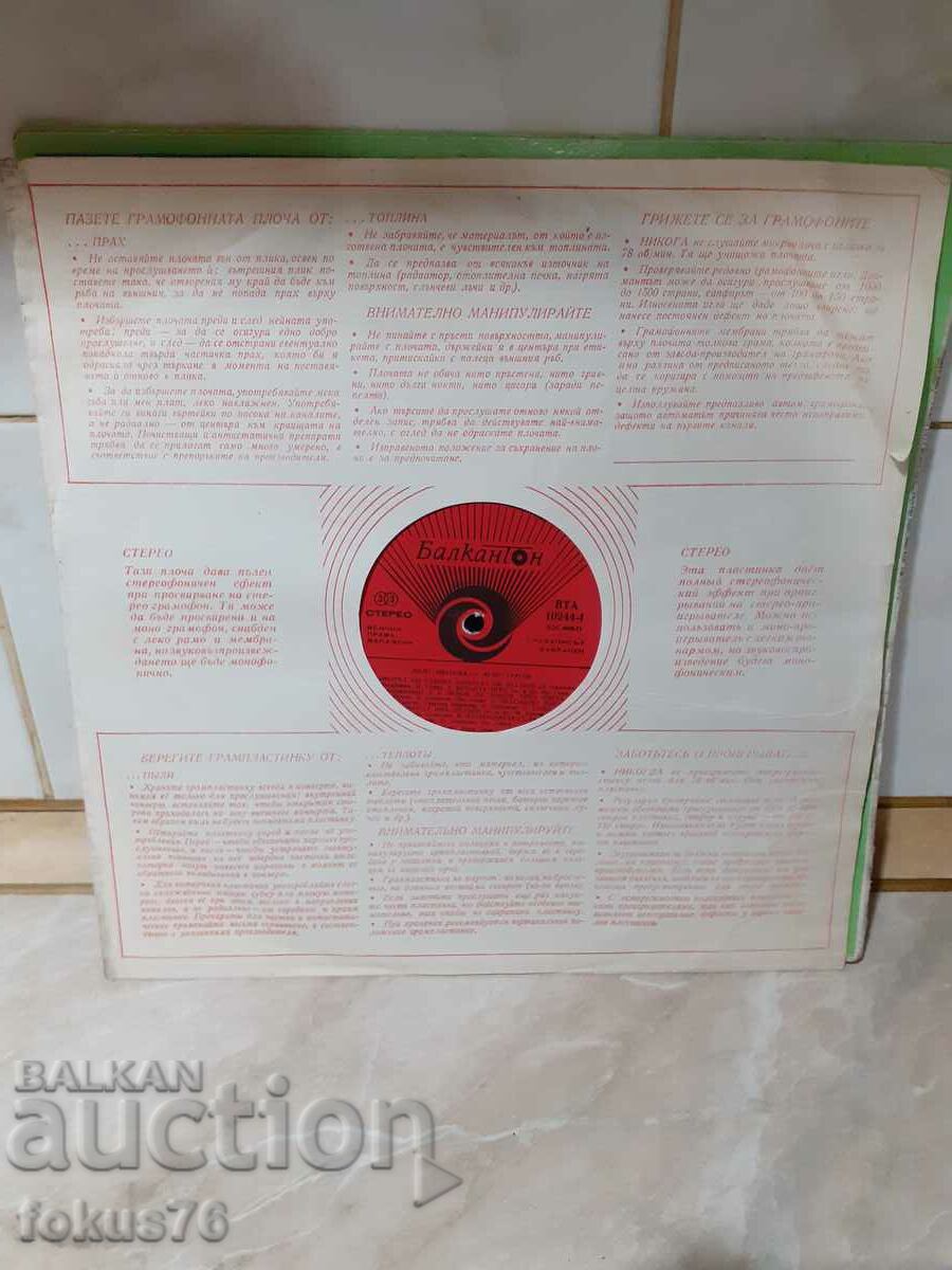 Auction Old big Lilly gramophone record Auction Old big Lilly gramophone record