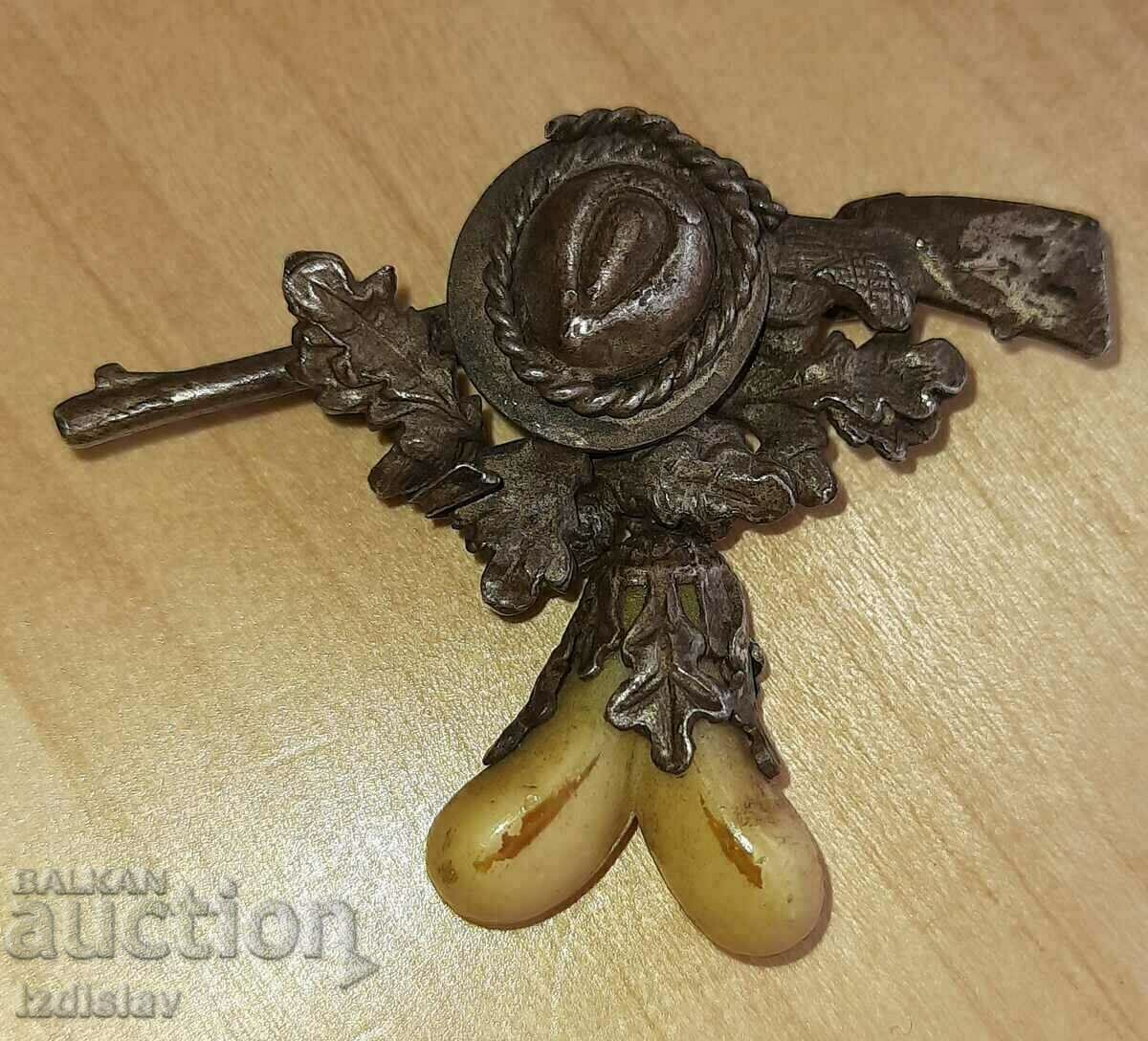 Insigna de vânătoare germană originală WW1-WW2