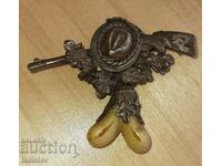 Insigna de vânătoare germană originală WW1-WW2