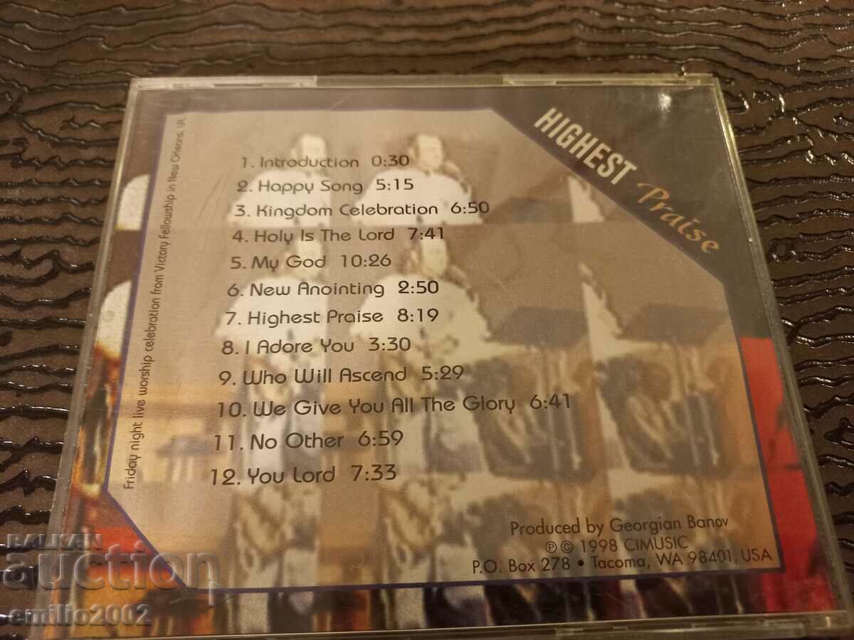 Auction Audio CD Highest praise Auction Audio CD Highest praise