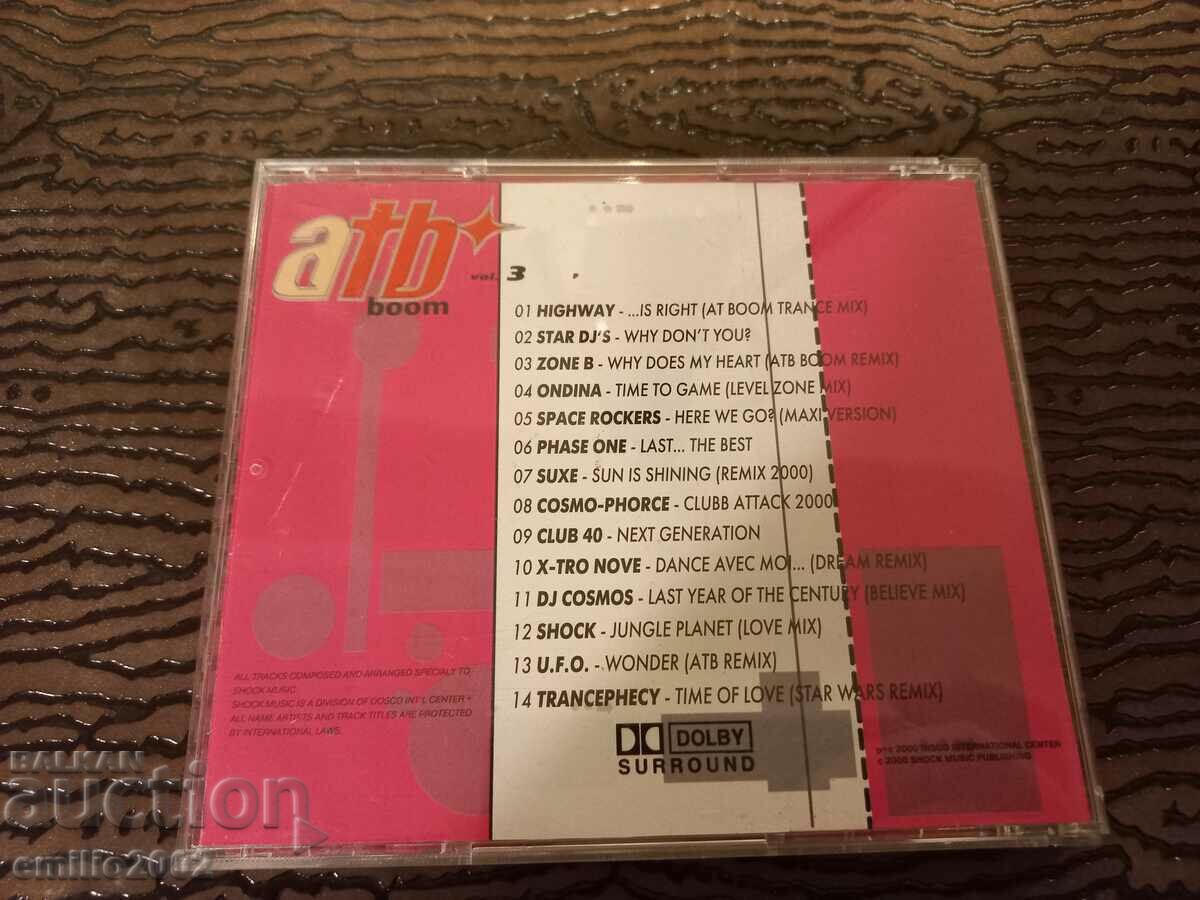 Auction Audio CD Atb boom Auction Audio CD Atb boom