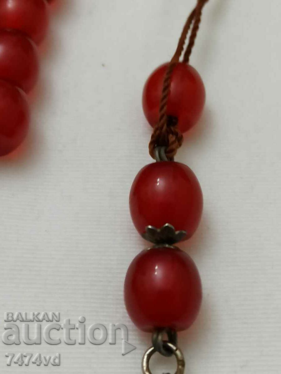 Auction RED AMBER ROSARY Auction RED AMBER ROSARY