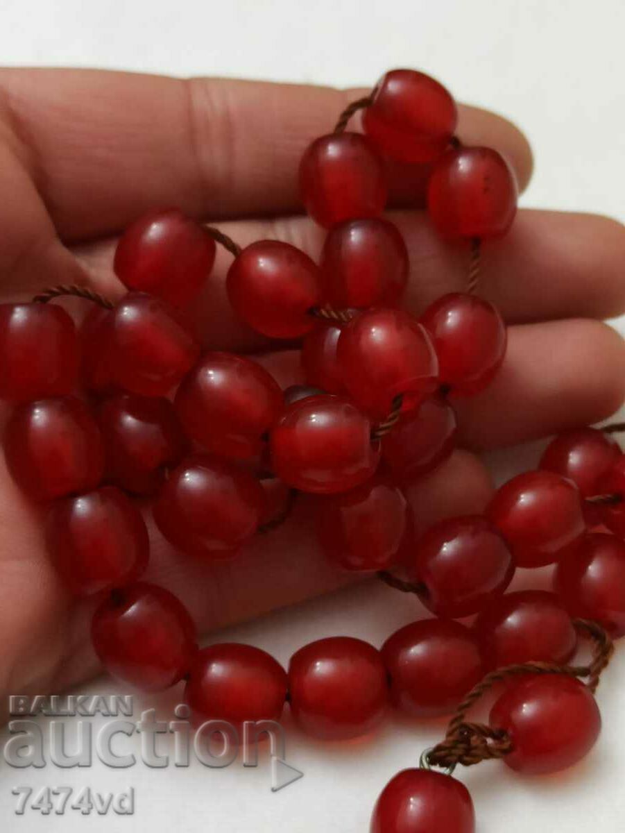RED AMBER ROSARY - 5 RED AMBER ROSARY - 5