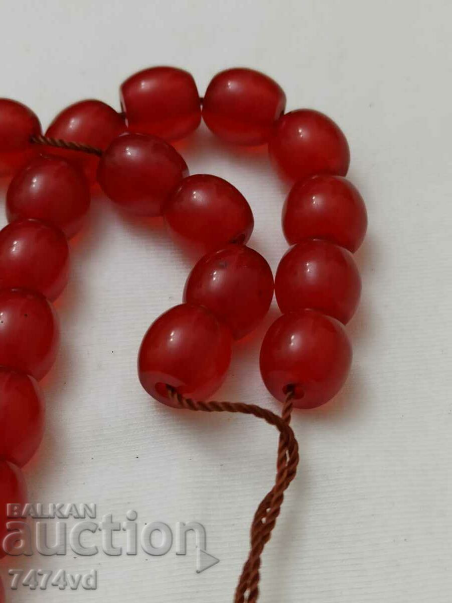 RED AMBER ROSARY - 7 RED AMBER ROSARY - 7