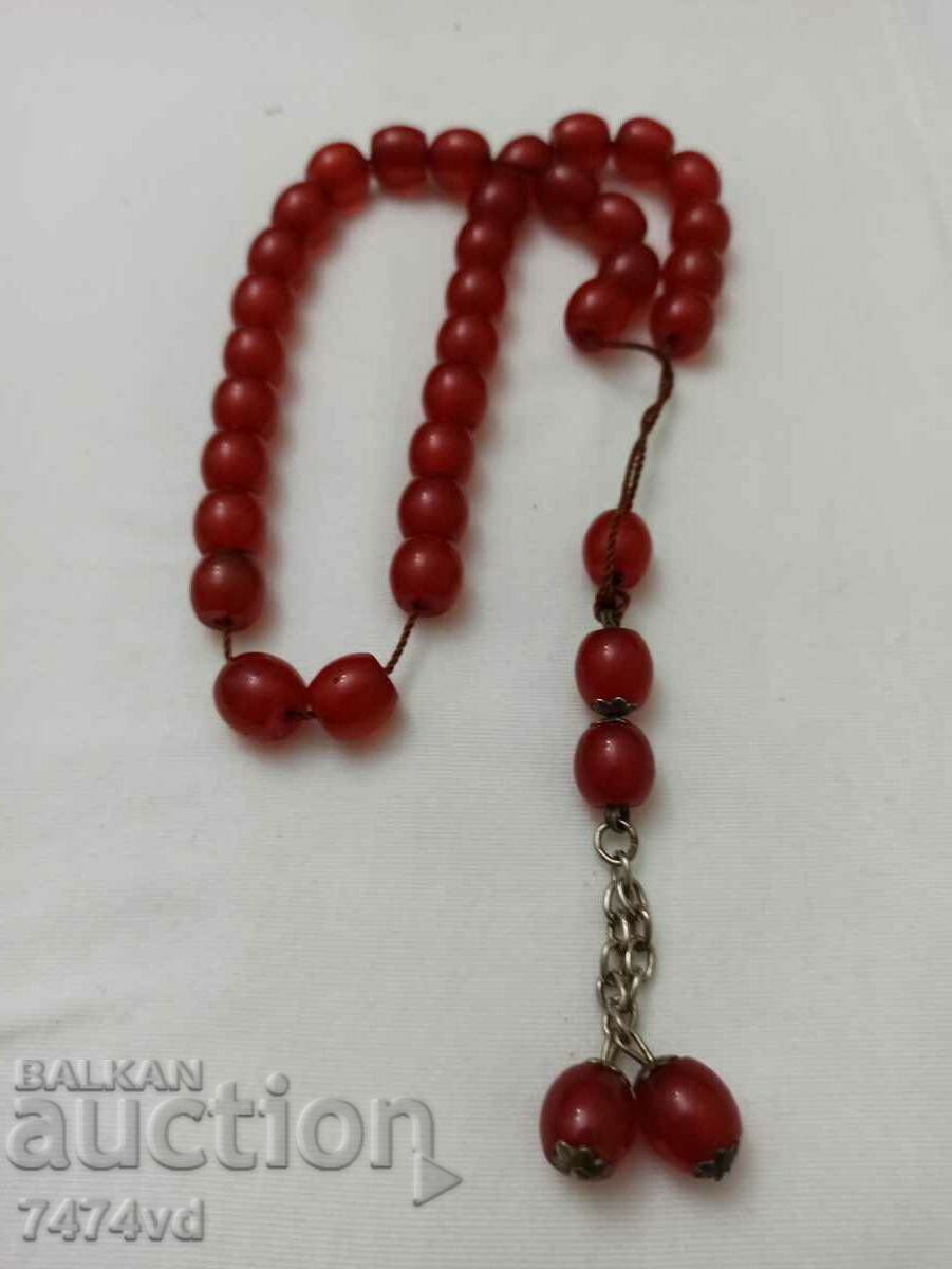 RED AMBER ROSARY