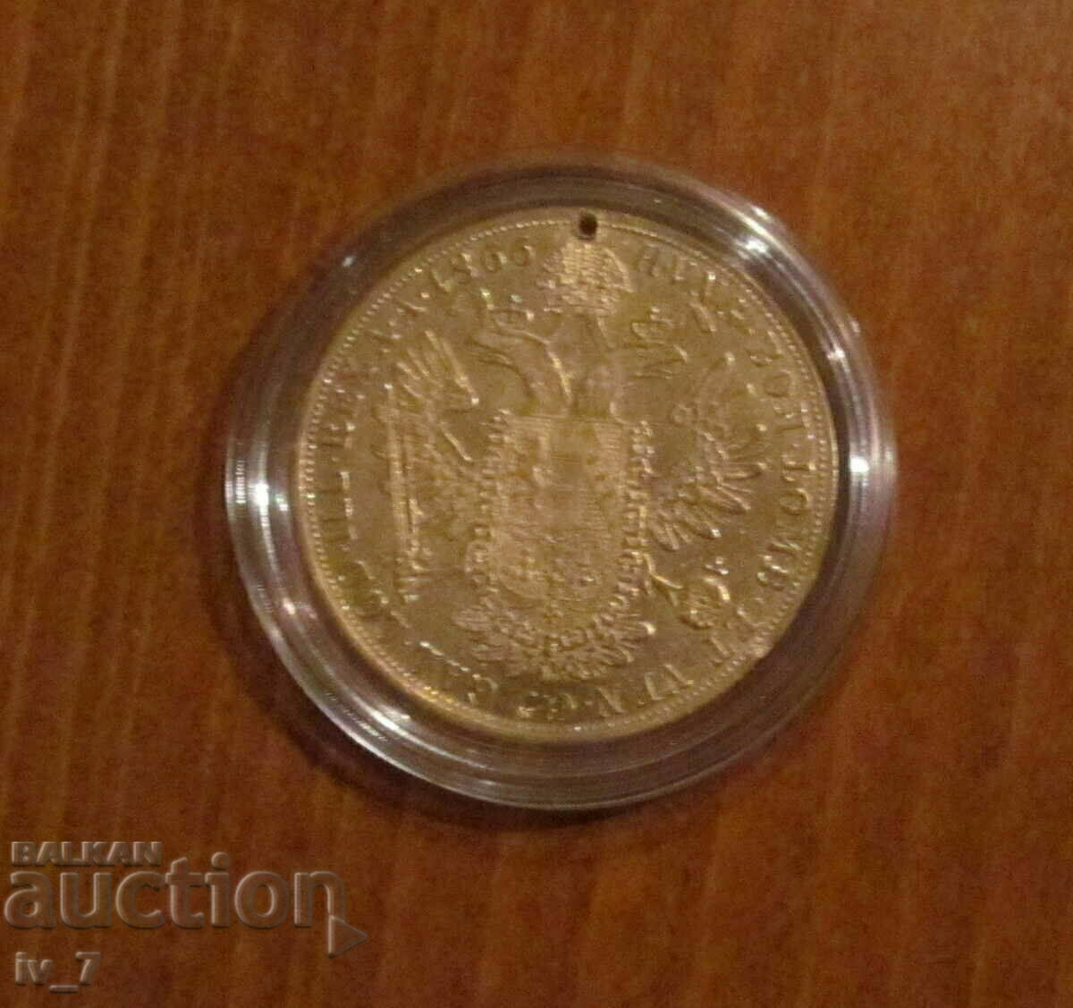 Gold coin 4 Ducat Austria, Franz Joseph 1866 with price 3500.00 BGN | € 1789.52 Gold coin 4 Ducat Austria, Franz Joseph 1866 with price 3500.00 BGN | € 1789.52