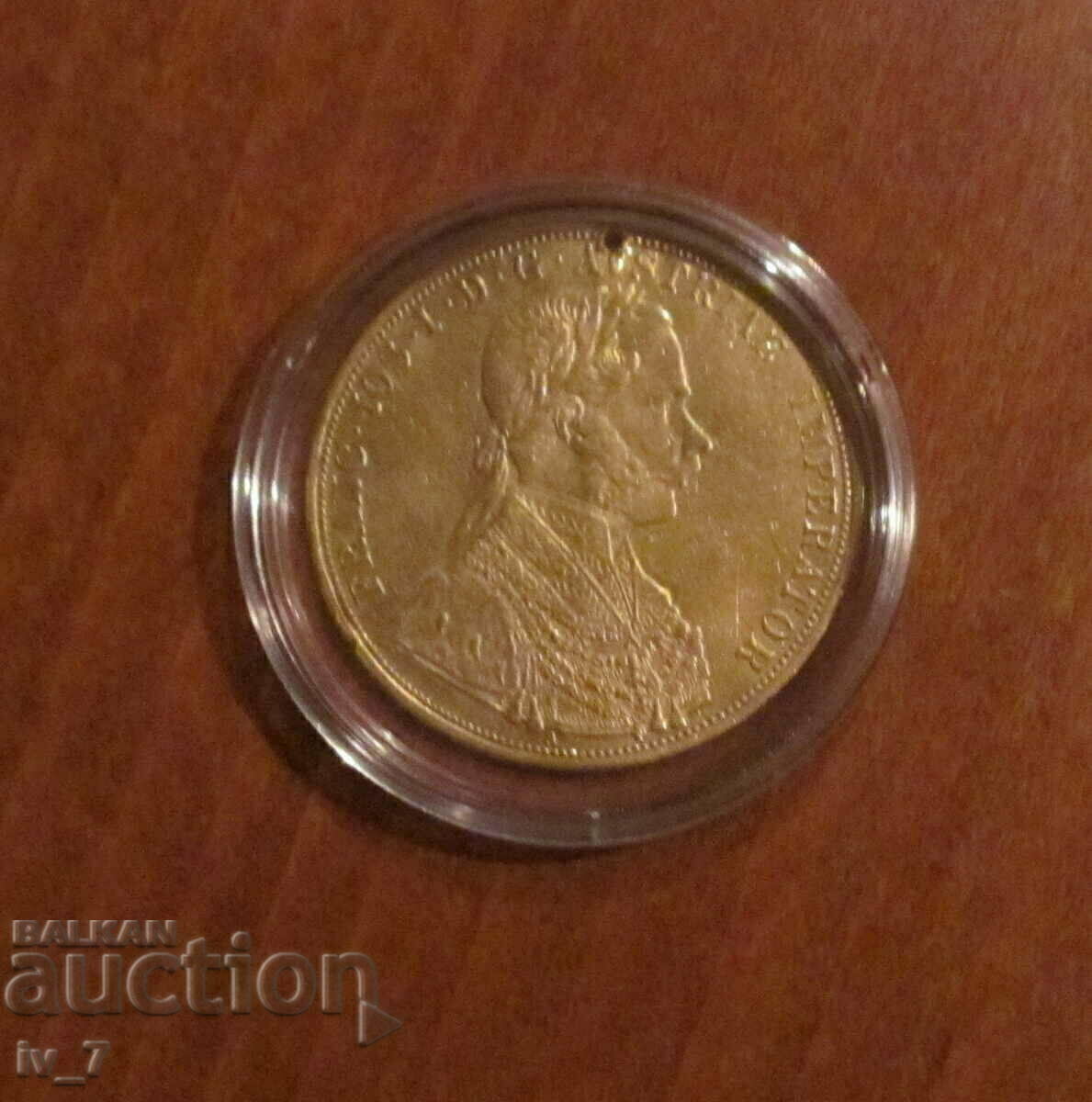 Gold coin 4 Ducat Austria, Franz Joseph 1866 Gold coin 4 Ducat Austria, Franz Joseph 1866