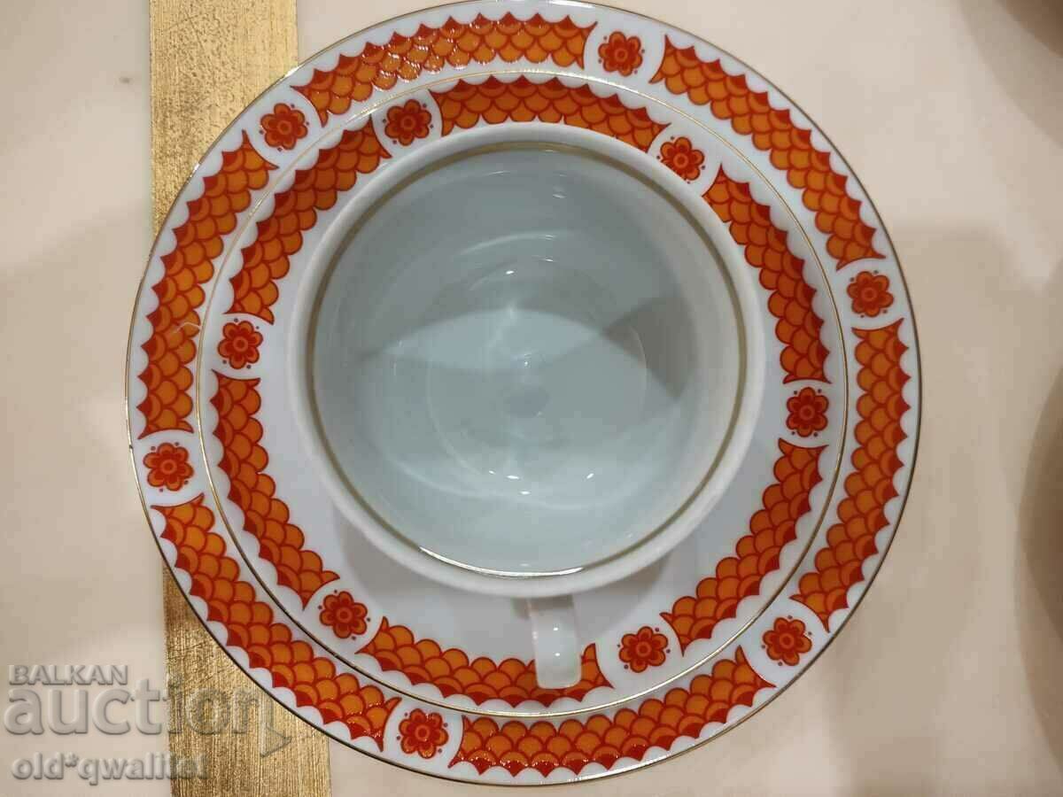 Porcelain tea / coffee set, for 6 people, Germany - 6 Porcelain tea / coffee set, for 6 people, Germany - 6