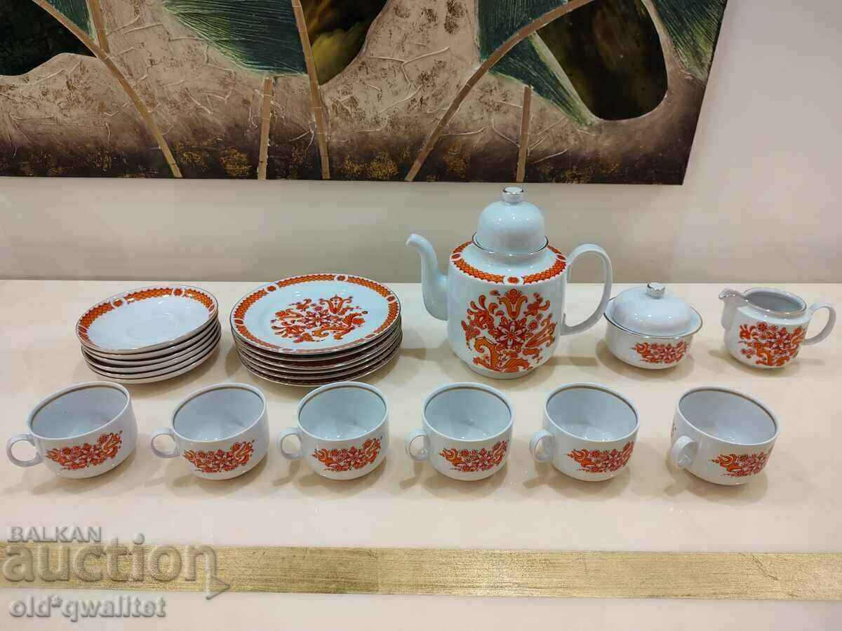 Porcelain tea / coffee set, for 6 people, Germany