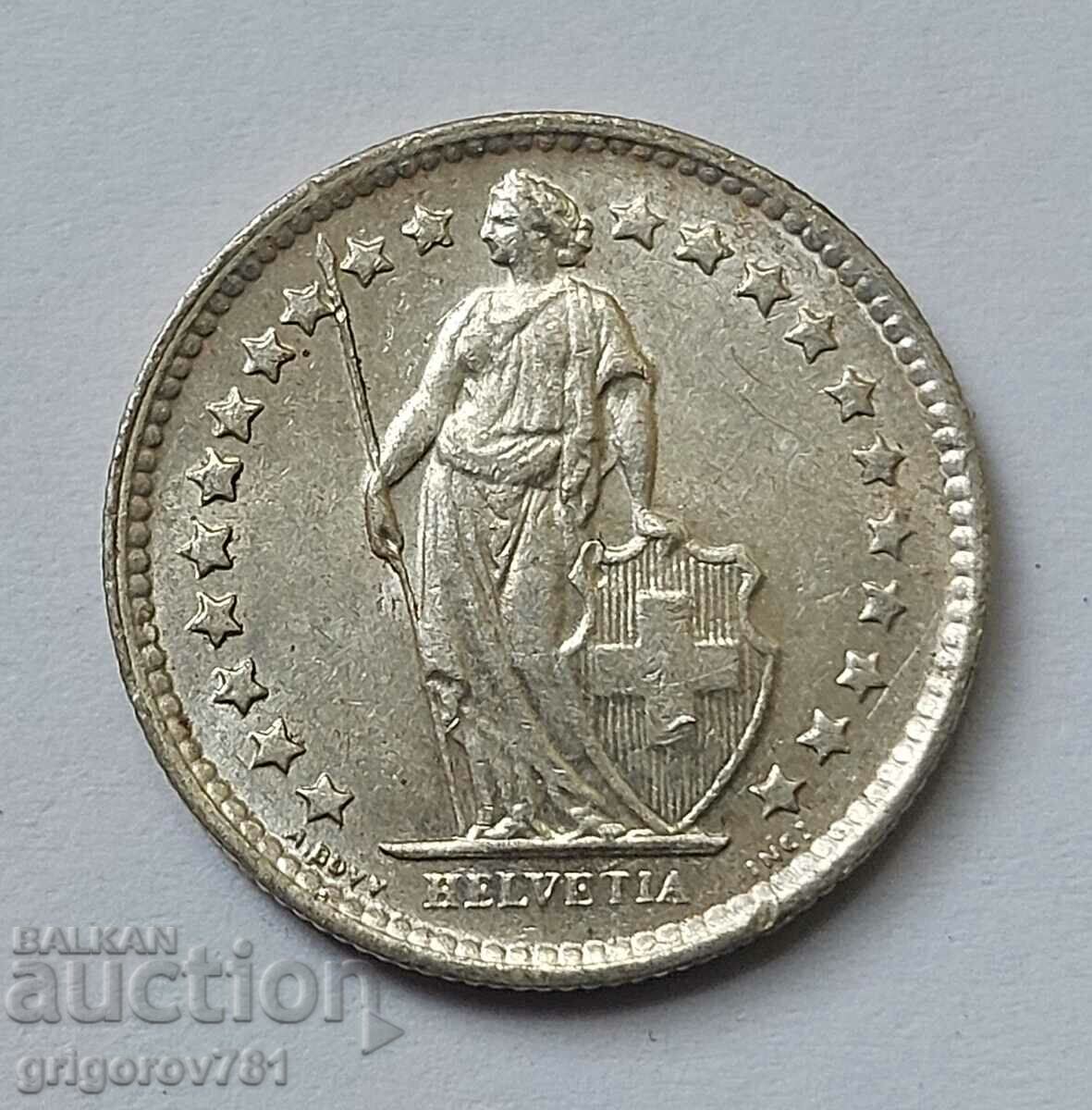 1/2 Franc Argint Elveția 1964 B - Monedă de argint #164 cu preț € 3.83 | 7.49 BGN