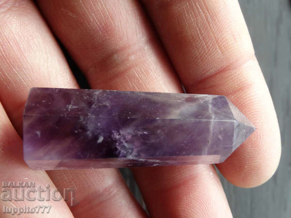 Delivery of 52 grams Amethyst Point Obelisk Delivery of 52 grams Amethyst Point Obelisk