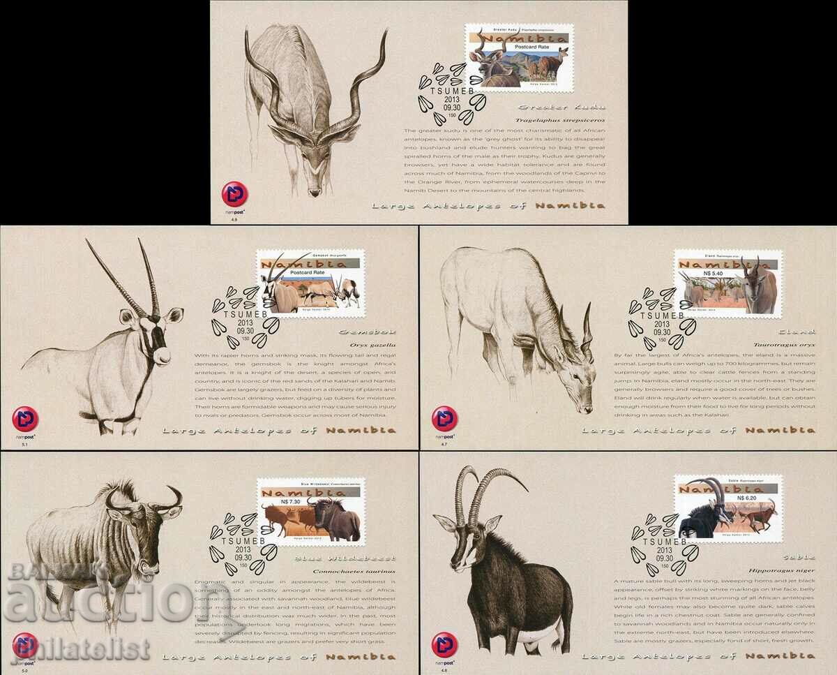 Namibia 2013 - Maxim 5 cărți - Seria completă