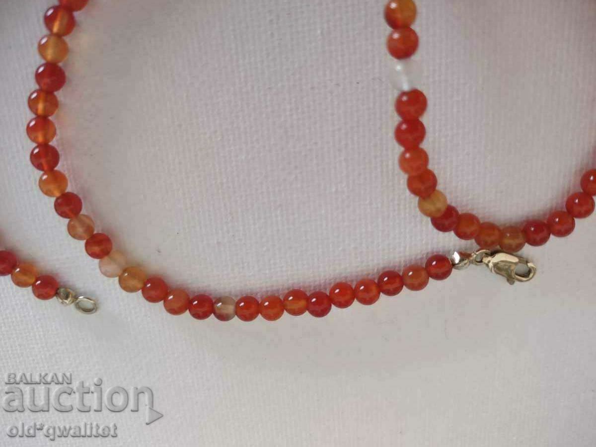 Fire Opal Necklace, 375 Gold with price 497.00 BGN | € 254.11 Fire Opal Necklace, 375 Gold with price 497.00 BGN | € 254.11