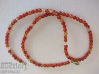 Colier cu opal de foc, aur 375