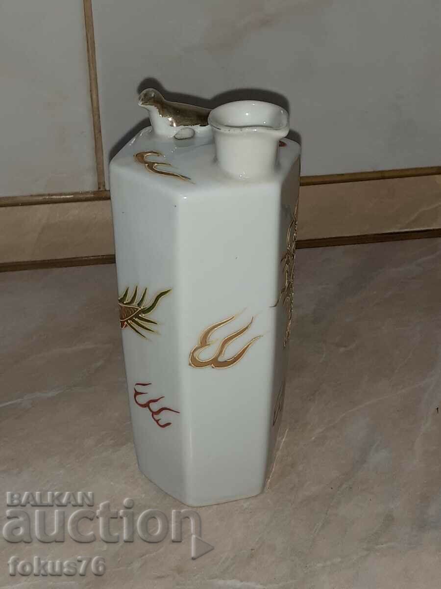 Old Japanese playing sake jug hand painted porcelain with price 90.00 BGN | € 46.02 Old Japanese playing sake jug hand painted porcelain with price 90.00 BGN | € 46.02