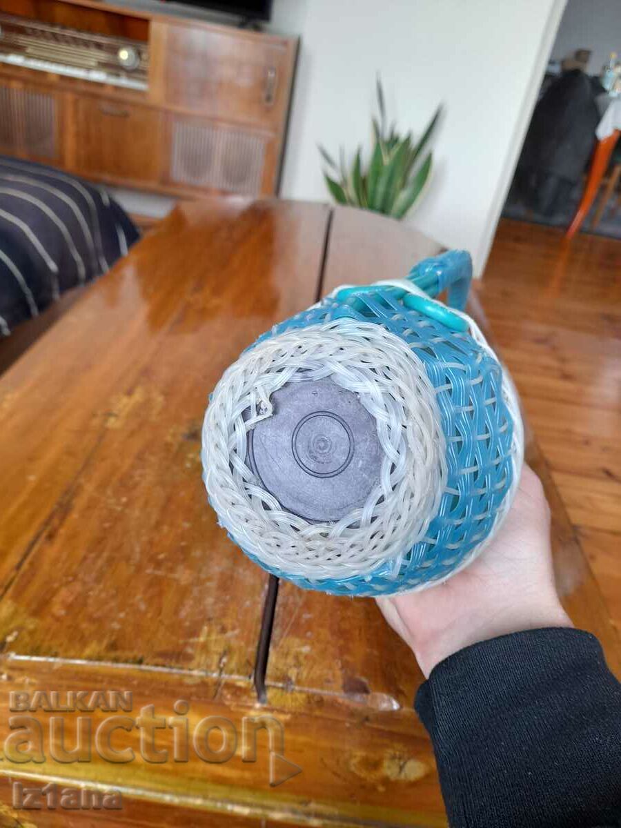 Old woven demijohn - 5 Old woven demijohn - 5