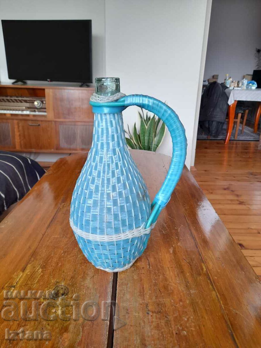 Old woven demijohn Old woven demijohn