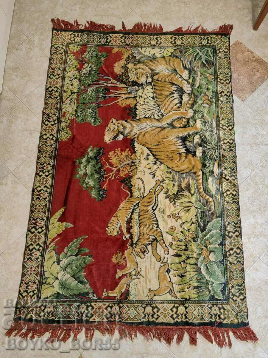 Large Antique Rug Cover 180/120 Without Fringes