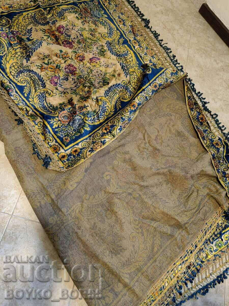 Antique Plush Bedspread 235/200 With Fringe - 6 Antique Plush Bedspread 235/200 With Fringe - 6