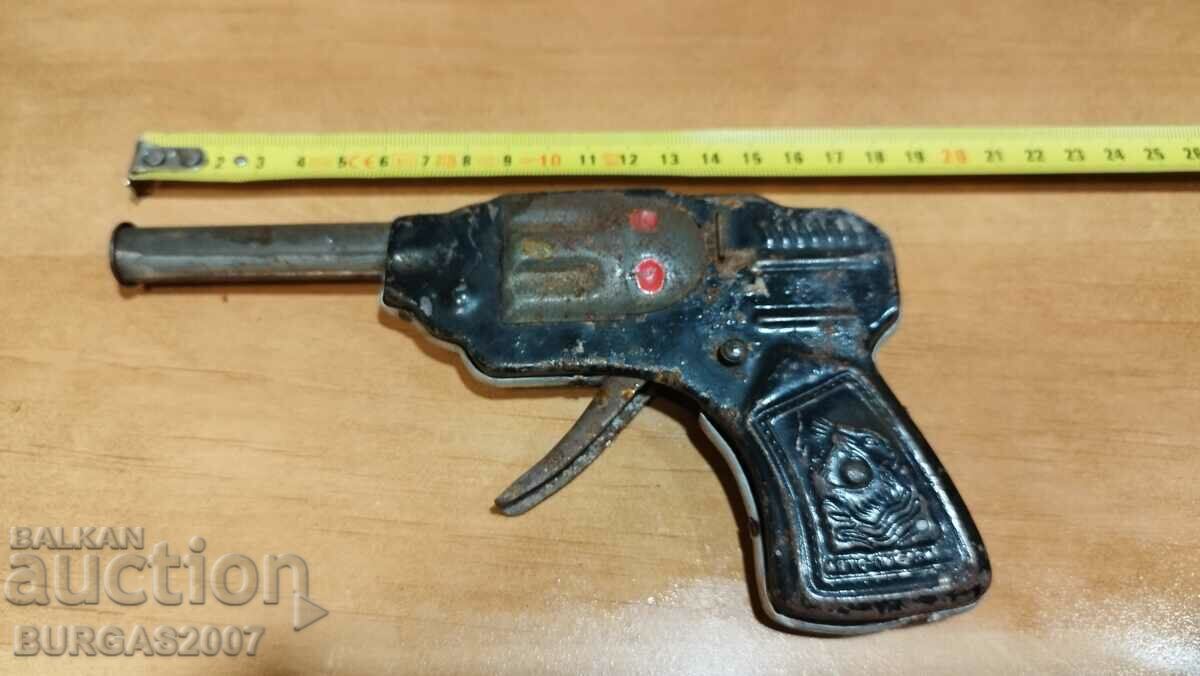 Old tin pistol, USSR