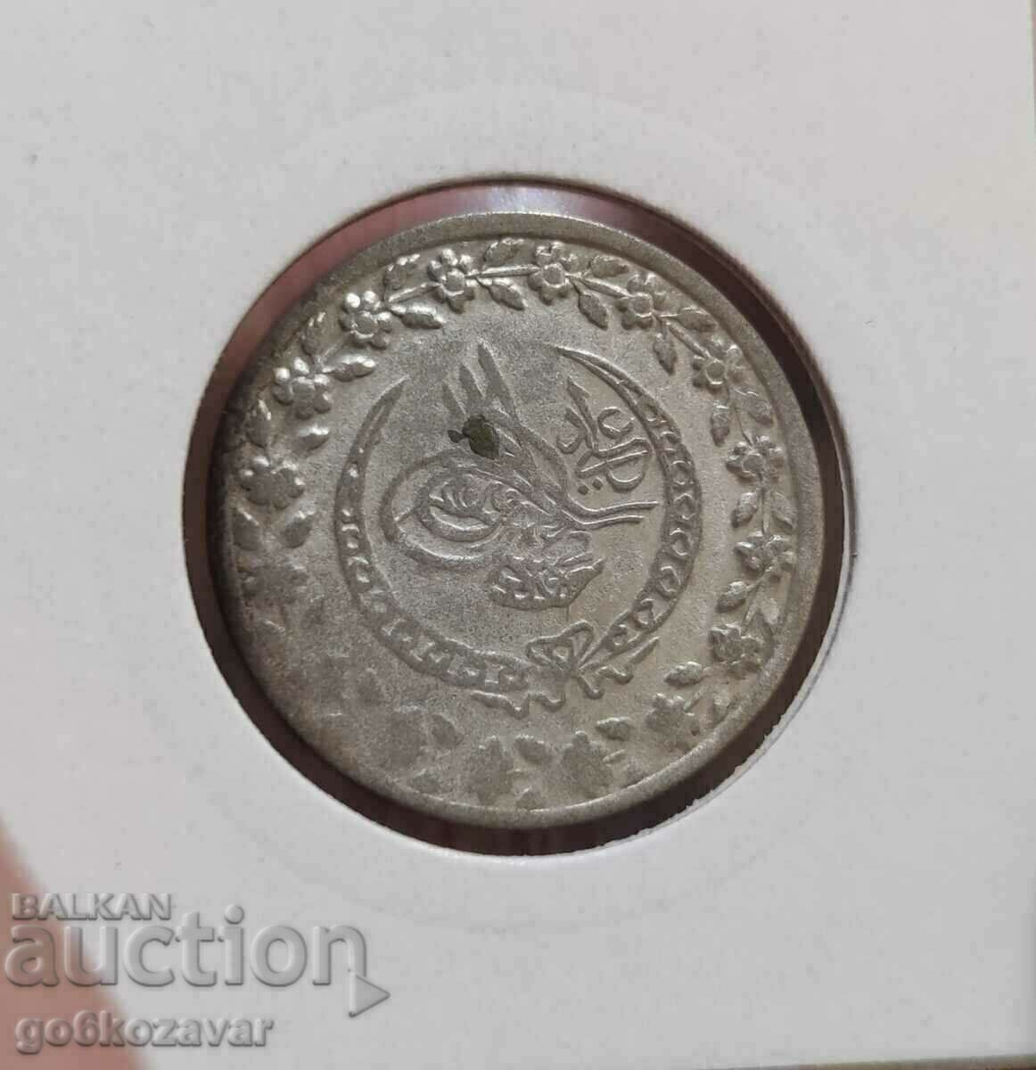 Ottoman Empire 1 Kurush 1223-1808 Silver figure 24 R with price 42.00 BGN | € 21.47 Ottoman Empire 1 Kurush 1223-1808 Silver figure 24 R with price 42.00 BGN | € 21.47