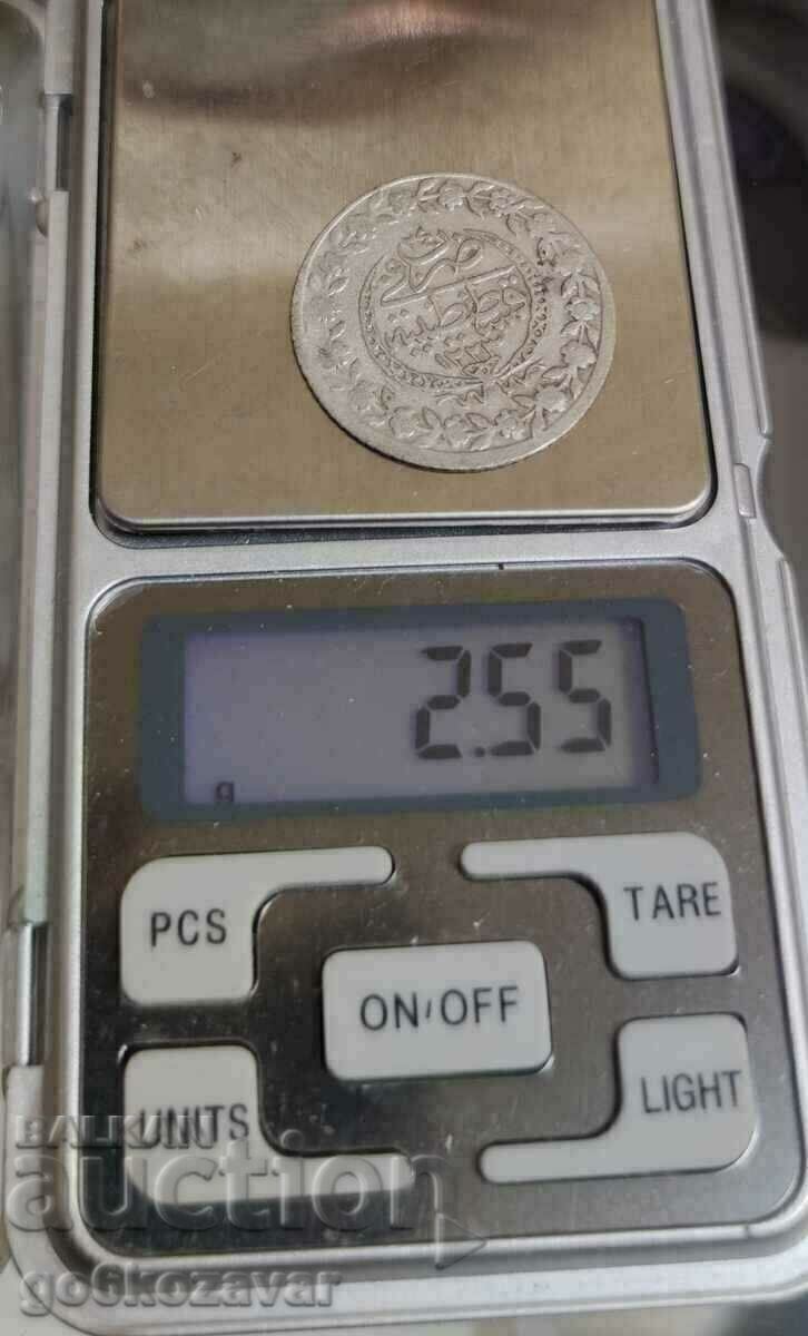 Auction Ottoman Empire 1 Kurush 1223-1808 Silver figure 24 R Auction Ottoman Empire 1 Kurush 1223-1808 Silver figure 24 R