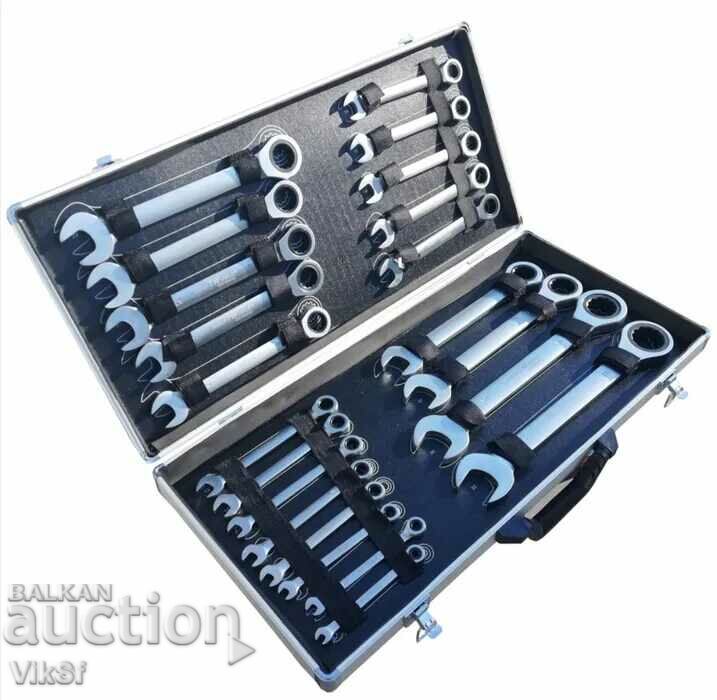 Ratchet Wrenches 6 to 32mm 22 parts Kraftworld with price 155.00 BGN | € 79.25 Ratchet Wrenches 6 to 32mm 22 parts Kraftworld with price 155.00 BGN | € 79.25
