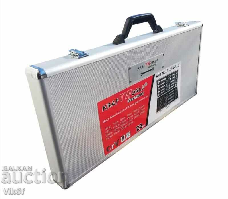 Delivery of Ratchet Wrenches 6 to 32mm 22 parts Kraftworld Delivery of Ratchet Wrenches 6 to 32mm 22 parts Kraftworld