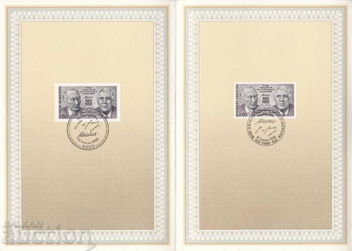 Ersttagsblatt Γερμανία Βόννη 1988 Φύλλο Πρώτης Ημέρας Νο. 4