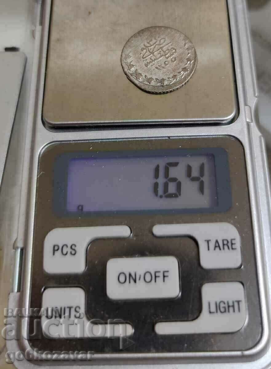 Auction  R R Ottoman Empire 20 money 1255/1839/year 3.silver-billon