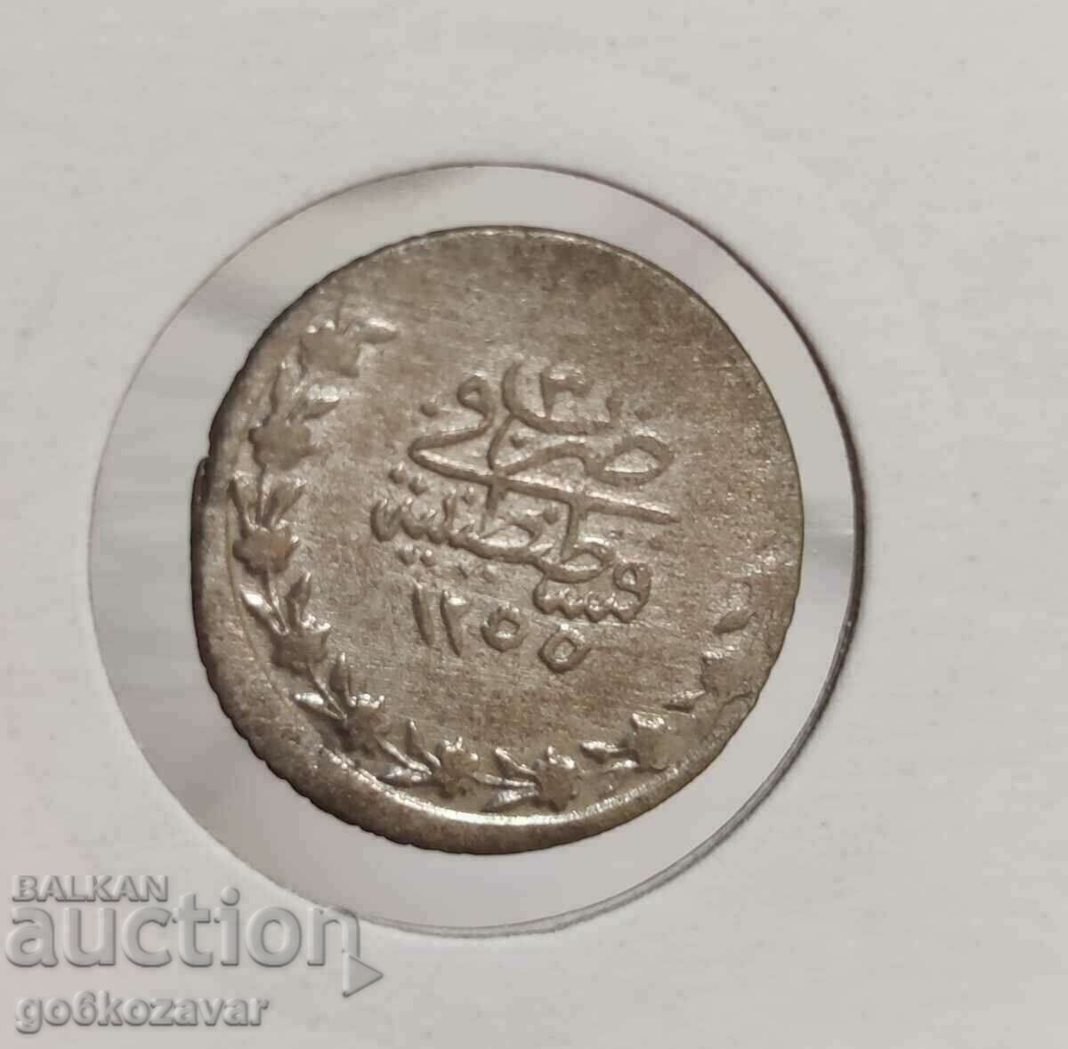 R R Ottoman Empire 20 money 1255/1839/year 3.silver-billon