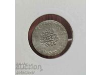Imperiul Otoman 20 bani 1255/1839/an 2. silver-billon R R
