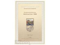 Ersttagsblatt Германия Bonn 1988 Първодневен лист № 33