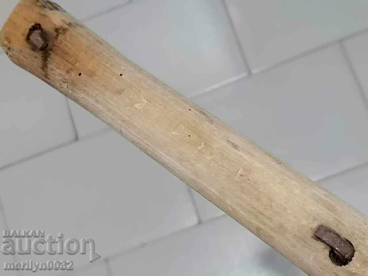 Auction  Old hatchet saber ax blade wrought iron