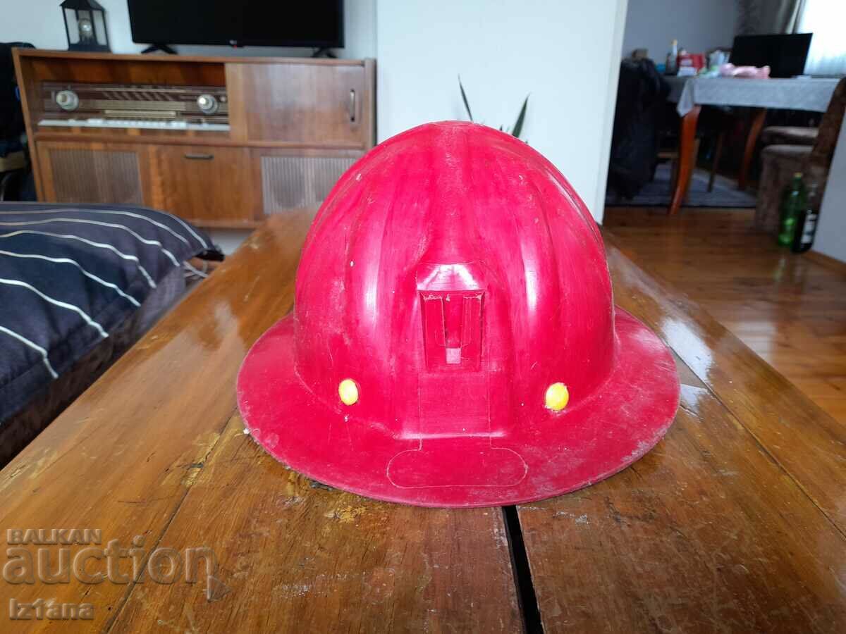 Old construction helmet
