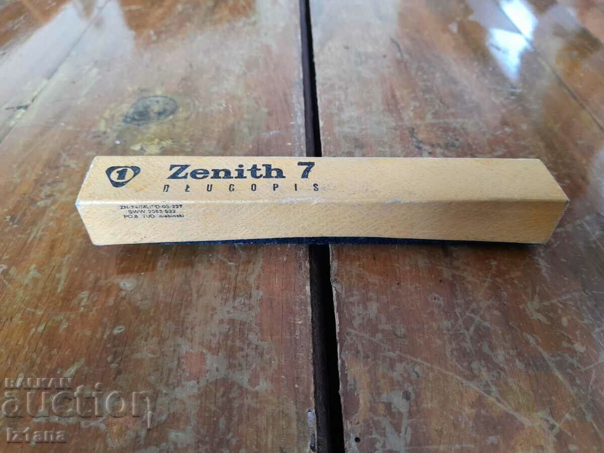 Παλιό κουτί στυλό, χημικό, στυλό Zenith 7