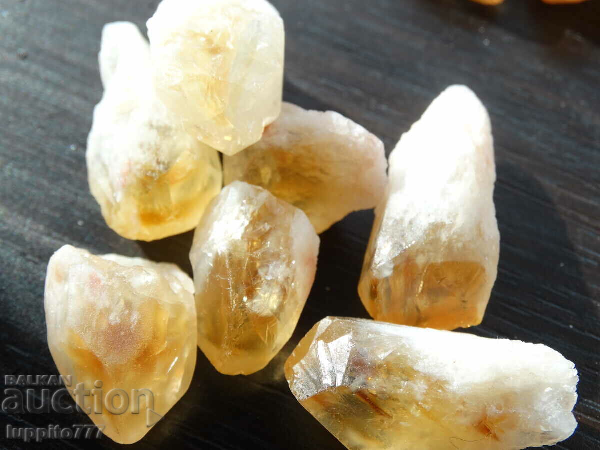 73 grams of natural citrine point 7 pieces lot with price 49.99 BGN | € 25.56 73 grams of natural citrine point 7 pieces lot with price 49.99 BGN | € 25.56