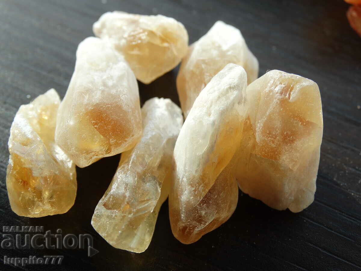 69 grams natural citrine point 7 pieces lot with price 49.99 BGN | € 25.56
