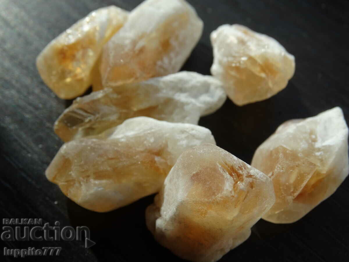 Auction  69 grams natural citrine point 7 pieces lot