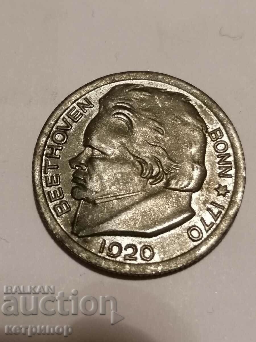 50 Pfennig 1920 Bonn Germany Notgeld with price 16.00 BGN | € 8.18 50 Pfennig 1920 Bonn Germany Notgeld with price 16.00 BGN | € 8.18